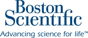 A logo of boston scientist in blue color