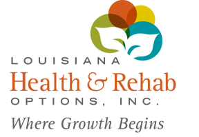 A logo of health and rehab, where growth begins