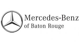 A logo of mercedes benz of baton rouge