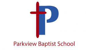A logo of parkview baptist school