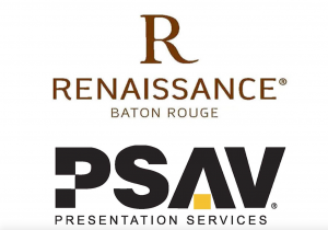A logo of renaissance hotel baton rouge psav