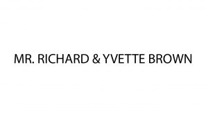 A banner of mr richard and yvette brown