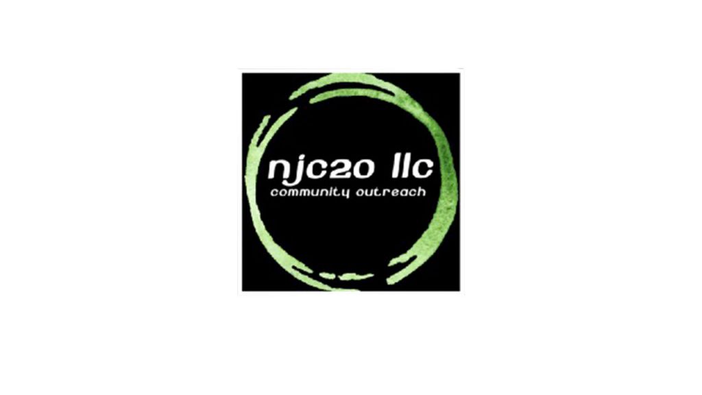 A logo of njc20 llc community in black and green