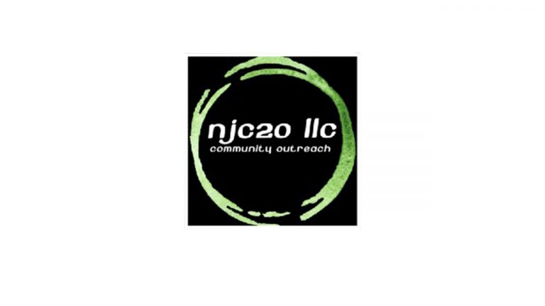 A logo of njc20 llc community in black and green