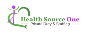 Logo for Health Source One staffing service.